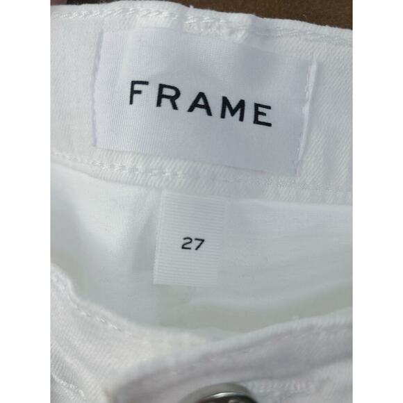 FRAME Le High Skinny High-Rise Skinny Jeans Size 27 NWT White - Picture 5 of 8